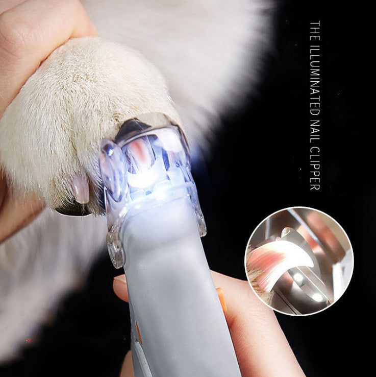 LED light glow pet nail clippers